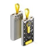 20000mAh Power Bank with 22.5W Super Fast Charging – Transparent Design, Digital Display, Type-CUSB Ports