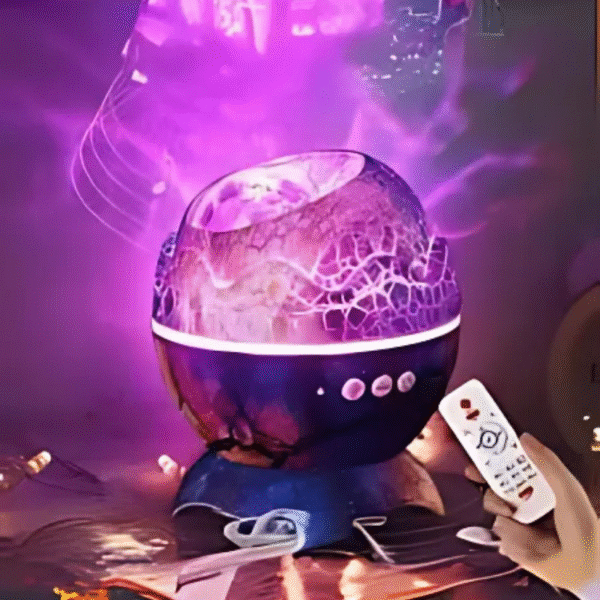 Dinosaur Egg Aurora Galaxy Lamp – 14 Colors, Bluetooth Speaker, White Noise, Star Projector Night Light with Remote & Timer