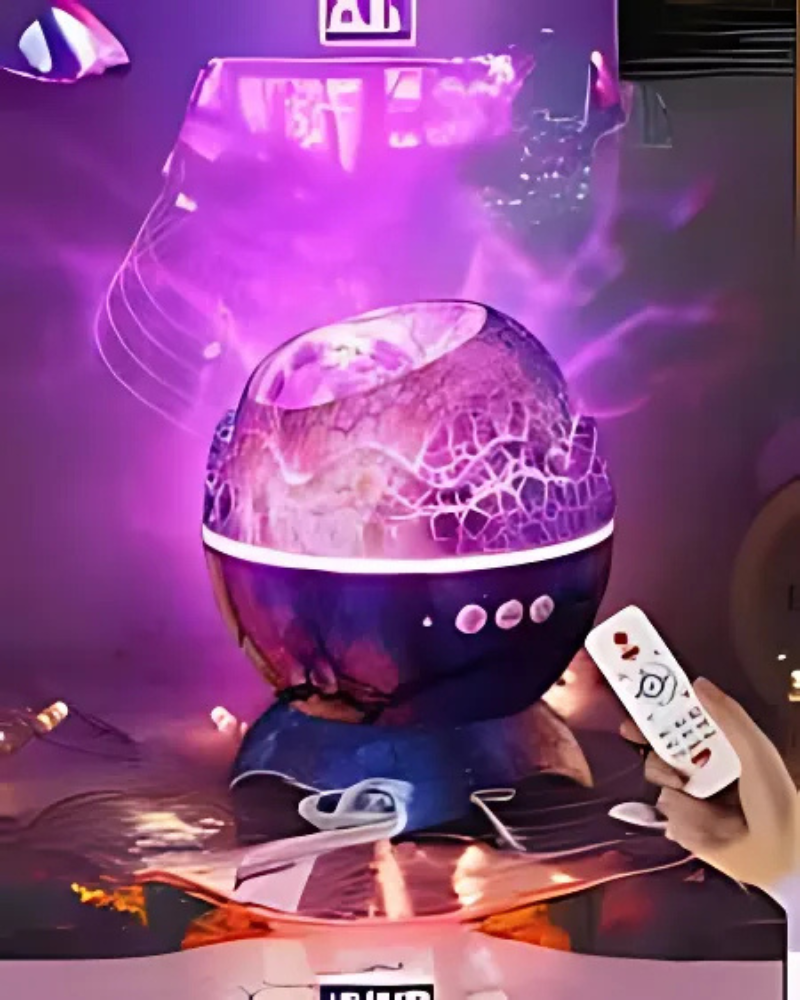 Dinosaur Egg Aurora Galaxy Lamp – 14 Colors, Bluetooth Speaker, White Noise, Star Projector Night Light with Remote & Timer