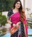 Aduri Premium Chanderi Silk Saree with Digital Print & Tassel Work With Blouse Piece