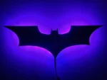 Batman Logo LED Night Light – 7 Color Changing, Dark Knight Themed 3D Mood Light - Image 3