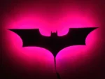 Batman Logo LED Night Light – 7 Color Changing, Dark Knight Themed 3D Mood Light - Image 4