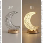 Bedroom Crystal Touch Dimming Night Light Girls Room Home Decor Aesthetics USB Bedside LED Ambient Table 3d Moon Lamp - Image 2