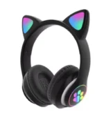 Bluetooth Wireless Headphones for Kids with Cat Ear Glow Light – Stereo Bass, Wired & Wireless Gaming Headset
