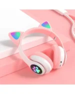 Bluetooth Wireless Headphones for Kids with Cat Ear Glow Light – Stereo Bass, Wired & Wireless Gaming Headset - Image 2