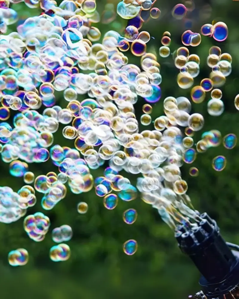 Bubble Blaster 8-Hole Automatic Bubble Machine – Electric Bubble Gun & Fan Toy for Kids OutdoorIndoor Parties