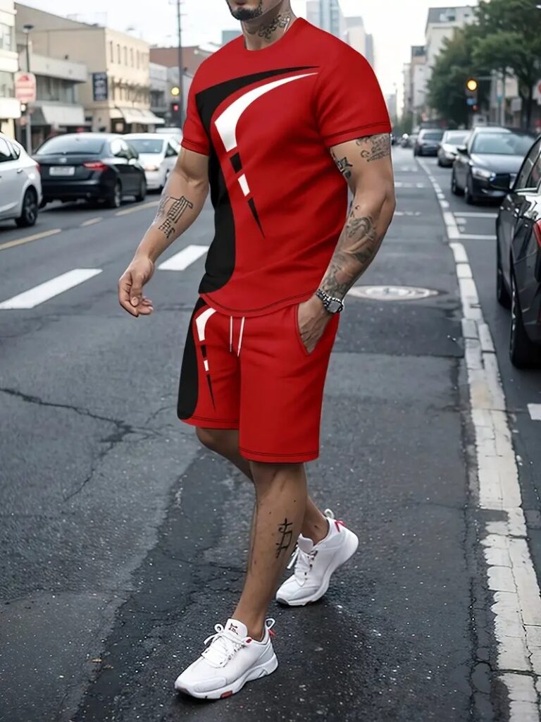 Combo Half T-Shirt And 3 Quarter Pants For Man