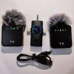 F11-2 Wireless Collar Microphone for iPhoneAndroidType C with 99% Noise Cancellation