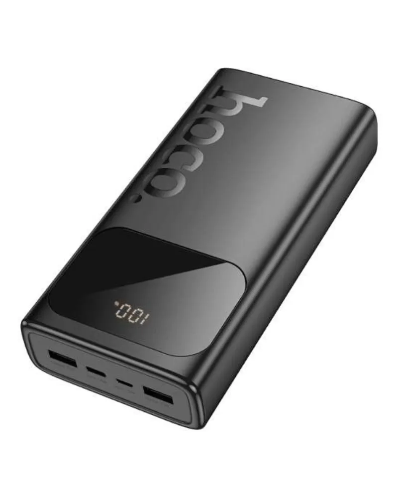 HOCO J144A 30000mAh Power Bank – Fast Charging, LED Display, Dual USB-A & Type-C (20W PD)