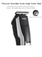 HTC AT-538 Rechargeable Cordless Hair and Beard Trimmer for Men - Image 2