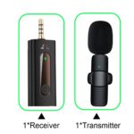 K-35 single Wireless Collar Microphone for Vlogging Interview Live Streaming YouTube Compatible with BT Speakers, DSLR Camera - Image 2