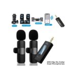K35 Dual Wireless Lavalier Microphone Kit | Plug & Play with Noise Cancellation for Vlogging, Interviews & Home Studio - Image 3