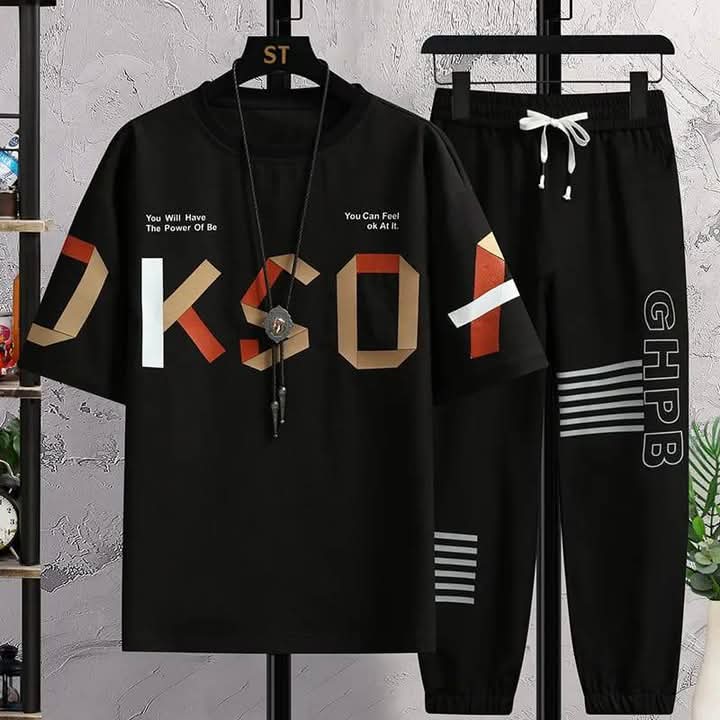 Mas T-Shirt & Full pant Set - Premium Mass Fabric Casual Wear Combo