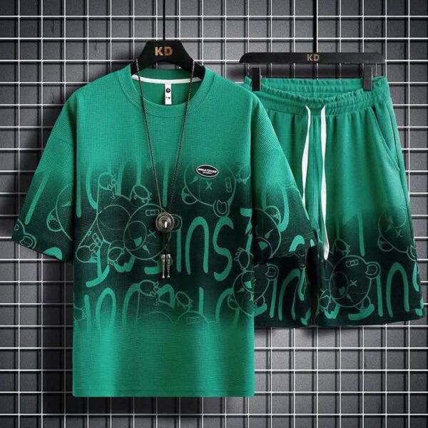 Men's Comfort Jersey T-Shirt And 3 Quarter Pants For Man