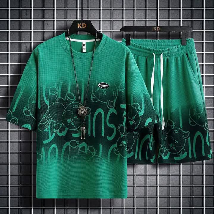Men's Comfort Jersey T-Shirt And 3 Quarter Pants For Man