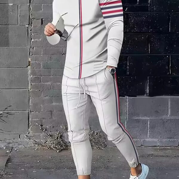 Men's Full Sleeve T-Shirt & Trouser Set - Lightweight Mash Jersey Summer Combo