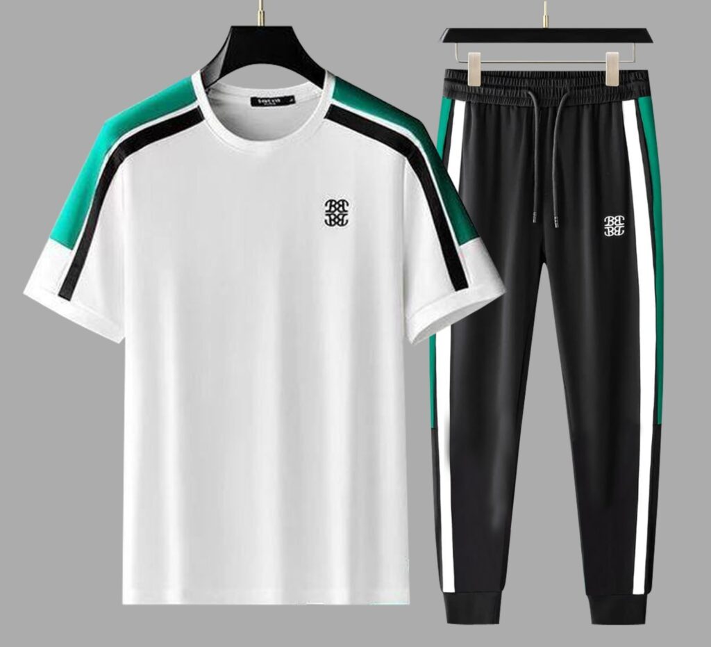 Men's Trendy T-Shirt & Trouser Combo Mash Jersey Set with Quality Screen Print