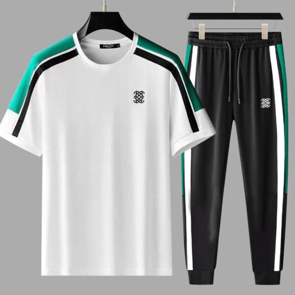 Men's Trendy T-Shirt & Trouser Combo Mash Jersey Set with Quality Screen Print