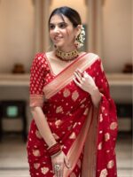 Premium Apsan & Block Printed Dhupiyan Saree with Blouse Piece | Stylish Collection - Image 2