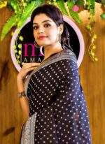 Premium Apsan & Block Printed Dhupiyan Saree with Blouse Piece Stylish Collection