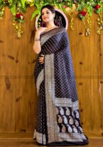 Premium Apsan & Block Printed Dhupiyan Saree with Blouse Piece | Stylish Collection - Image 3