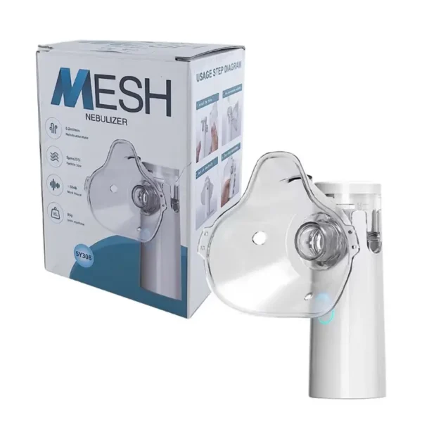 SY308 Mesh Nebulizer – Portable Silent Nebulizer for Adults & Kids Rechargeable & Battery Operated
