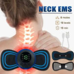 Smart Mini EMS Neck Massager - Portable Electric Body Massage Stick for Pain Relief