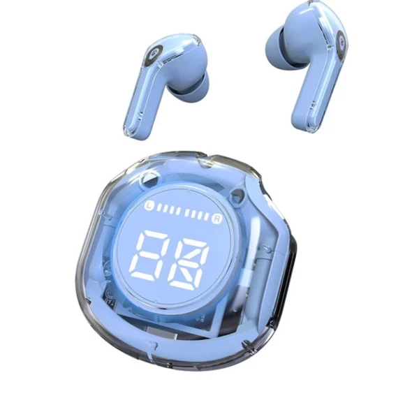 Ultrapods Pro TWS Earbuds – Bluetooth 5.3, Transparent Design, Digital Display