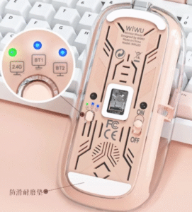 WIWU WM105 Crystal Transparent Wireless Mouse 2