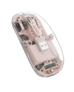 WIWU WM105 Crystal Transparent Wireless Mouse 2.4G – Type-C Rechargeable, 500 Hours Battery Life, MacBook & Windows Compatible - Image 6