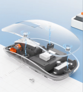WIWU WM105 Crystal Transparent Wireless Mouse 3